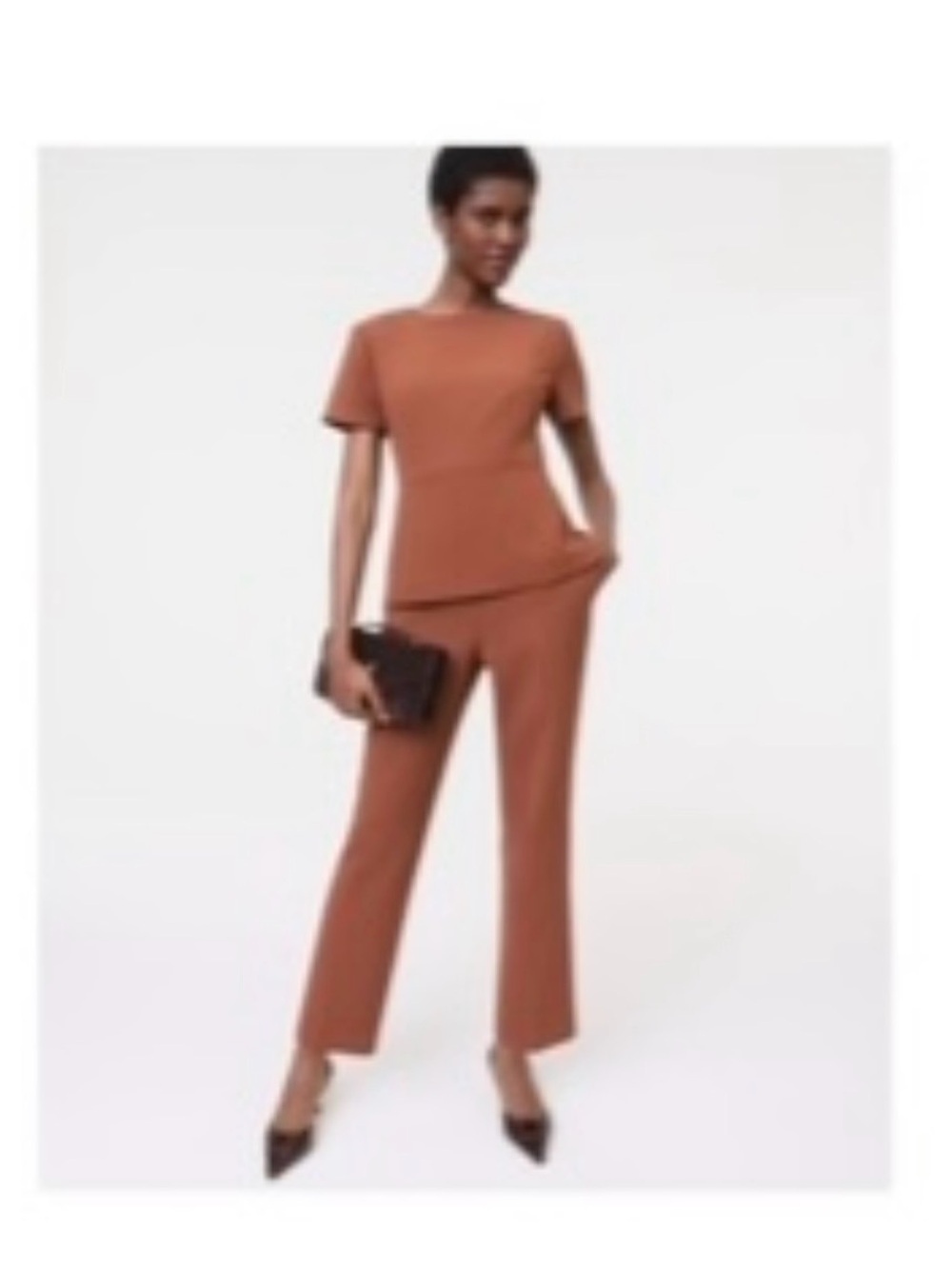 Ann Taylor ankle Pants in tortoiseshell brown